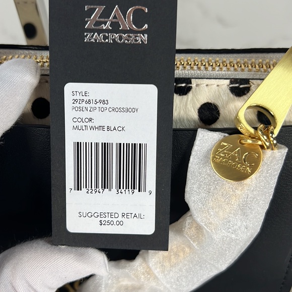 ZAC Zac Posen Dotted Calf Hair Crossbody Bag - Picture 10 of 15